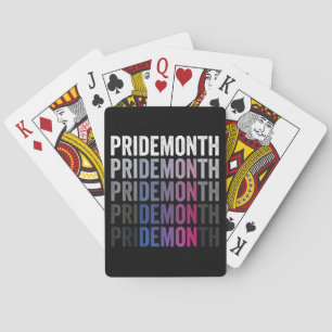 Pride Demon Bisexual Bi Pride Month LGBTQ Gay Lesb Playing Cards