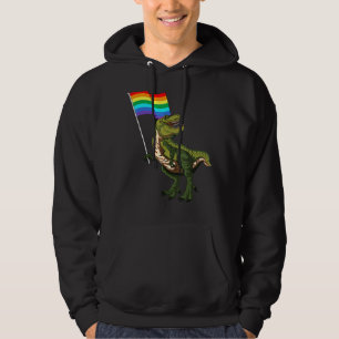 Pride Dinosaur Lgbt Gay Lesbian Transgender Trans  Hoodie