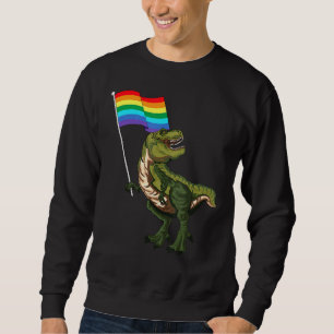 Pride Dinosaur Lgbt Gay Lesbian Transgender Trans  Sweatshirt
