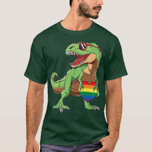 Pride Dinosaur LGBT Gay Lesbian Transgender Trans T-Shirt