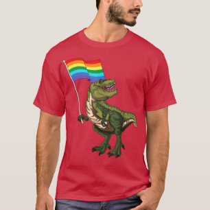 Pride Dinosaur LGBT Gay Lesbian Transgender Trans T-Shirt