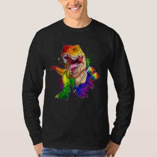 Pride Dinosaur LGBT Gay Lesbian Transgender Trans  T-Shirt