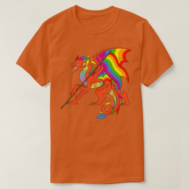 Pride Dragon LGBT Gay Lesbian Transgender Trans No T-Shirt (Design Front)