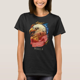 Pride Eagle Usa 4th Of July Patriotic American  2 T-Shirt