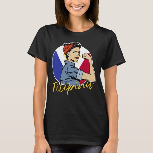 Pride Filipina Pinay Wife Girlfriend Philippines T-Shirt (Front)