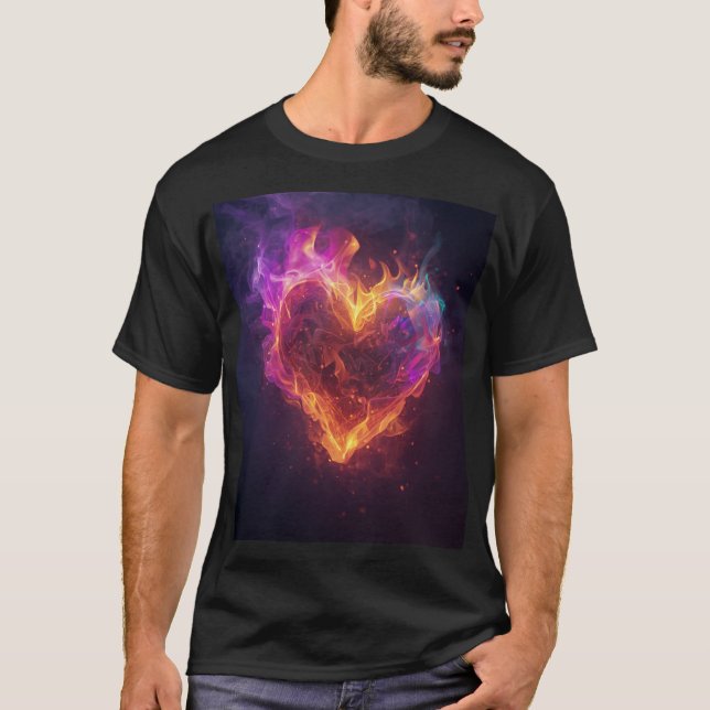 Pride Fire Hearts T-Shirt (Front)
