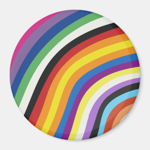 Pride Flag Colourful Stripes Pattern Magnet