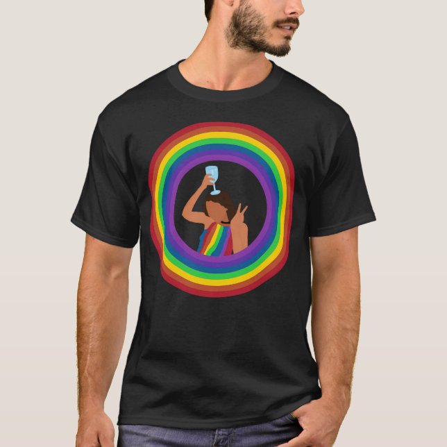 Pride Flag Jade T-Shirt (Front)