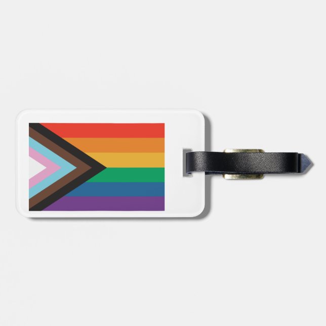 Pride Flag Luggage Tag (Back Horizontal)