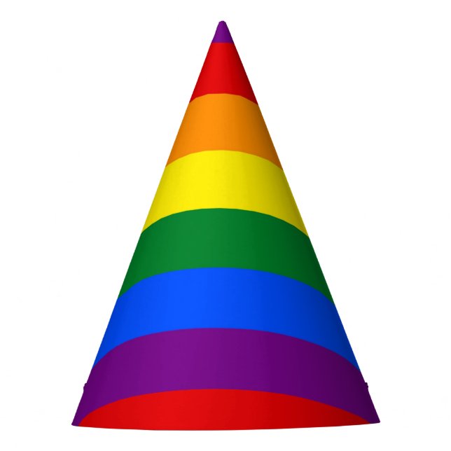Pride Flag Party Hat (Front)