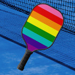 Pride Flag Pickleball Paddle<br><div class="desc">Original colours pride flag</div>