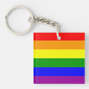 Pride Flag Rainbow LGBTQIA+ Key Ring