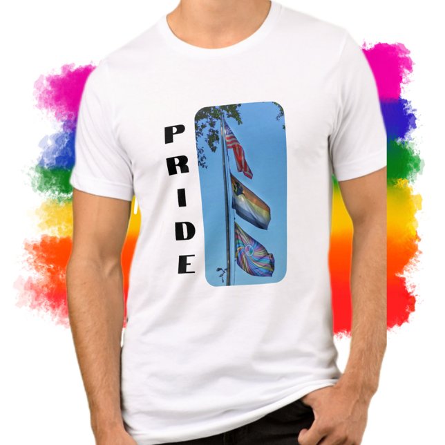 Pride Flags USA Rainbow Peace Bear Brotherhood Tri-Blend Shirt (Creator Uploaded)