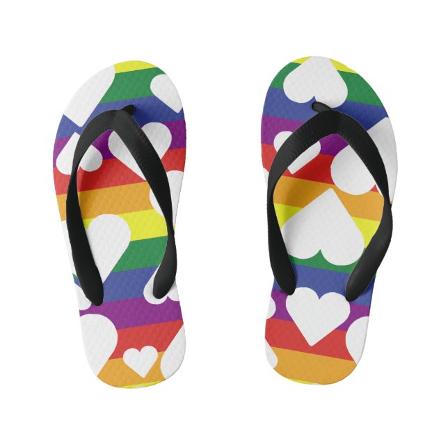 Pride Flips Flops Kid's Jandals (Footbed)