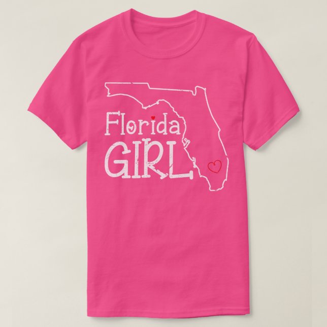 Pride Florida Girl Outline Flo Grown T-Shirt (Design Front)