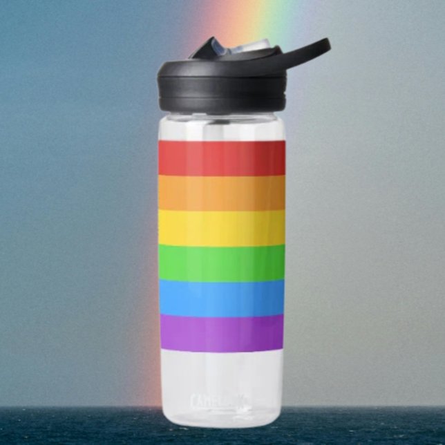 Pride Flow: Rainbow Flag Water Bottle (Creator Uploaded)
