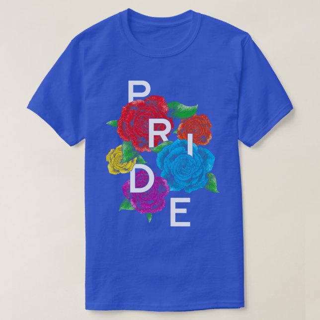 Pride Flower LGBT T-Shirt (Design Front)