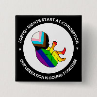 Pride Foetus Button (square)