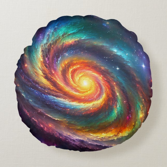 Pride Galaxy - Round Cushion (Front)