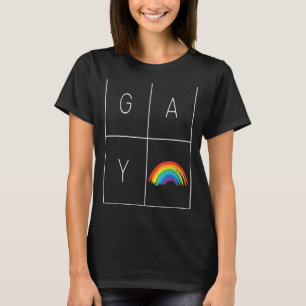 PRIDE GAY LGBTQ Men Women LGBT Rainbow T-Shirt
