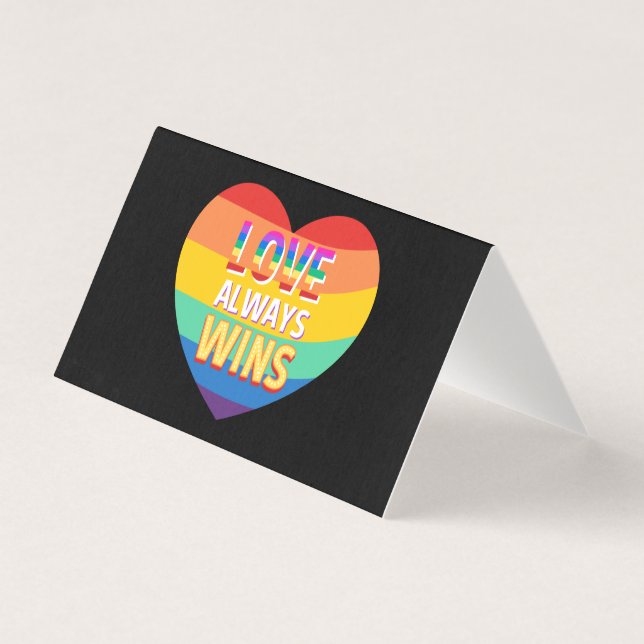 Pride gay-  love always wins. Rainbow colour.     (Front)