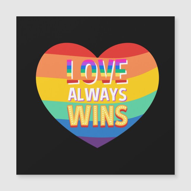 Pride gay-  love always wins. Rainbow colour.    C (Front)