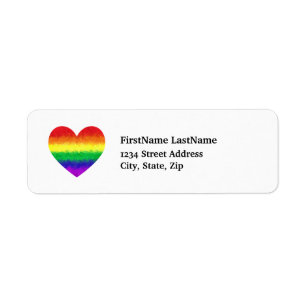 Pride Geometric Rainbow Heart LGBT Love
