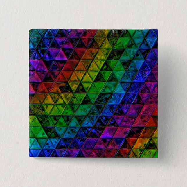 Pride Glass  15 Cm Square Badge (Front)