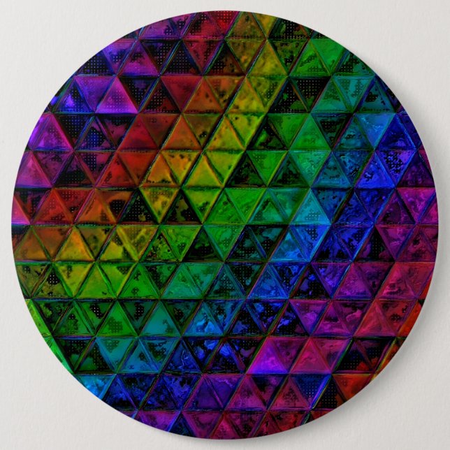Pride Glass  6 Cm Round Badge (Front)