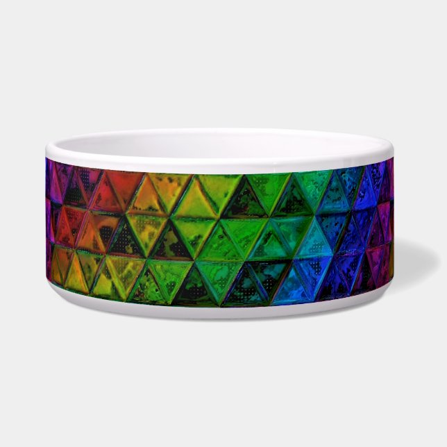 Pride Glass Ceramic Pet Bowl (Front)