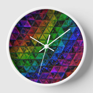 Pride Glass Clock