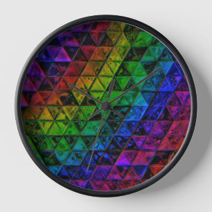 Pride Glass  Clock