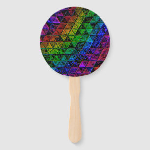 Pride Glass  Hand Fan