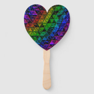 Pride Glass  Hand Fan