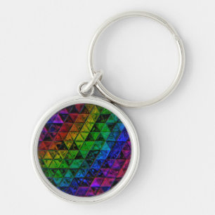 Pride Glass Key Ring