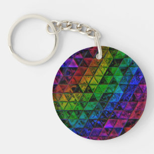 Pride Glass  Key Ring