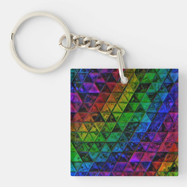 Pride Glass  Key Ring (Front)