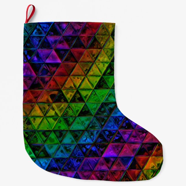 Pride Glass  Large Christmas Stocking (Front)