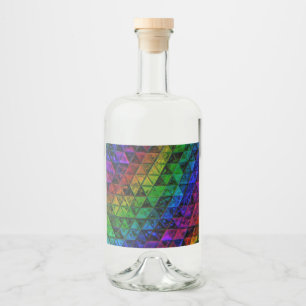 Pride Glass Liquor Bottle Label