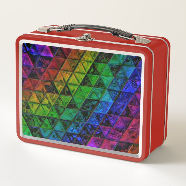 Pride Glass  Metal Lunch Box (Front)