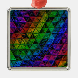 Pride Glass  Metal Tree Decoration
