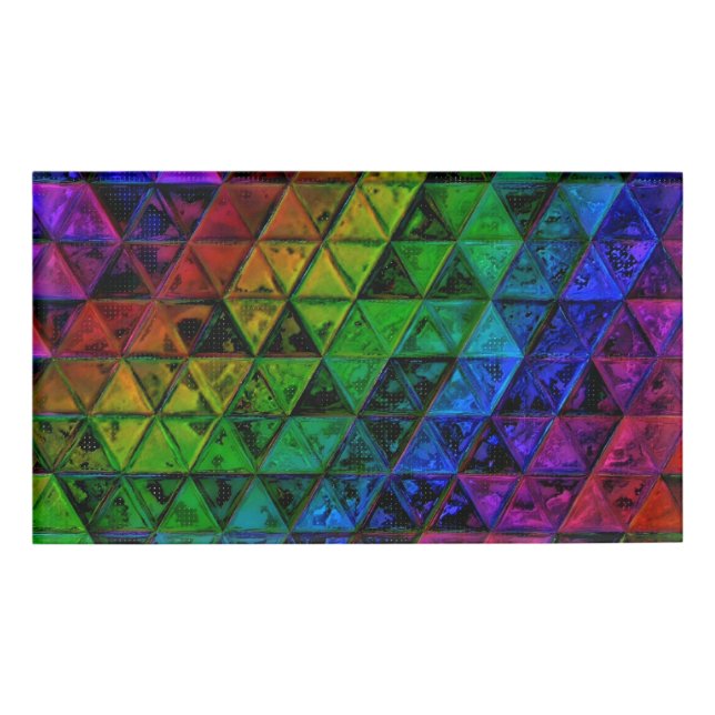 Pride Glass  Name Tag (Front)