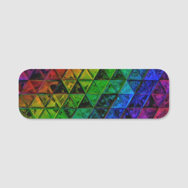 Pride Glass  Name Tag (Front)