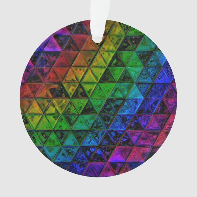 Pride Glass  Ornament (Front)