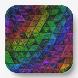 Pride Glass  Paper Plate