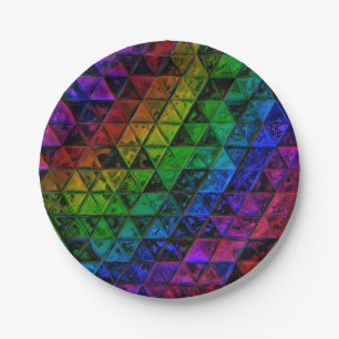 Pride Glass Paper Plate