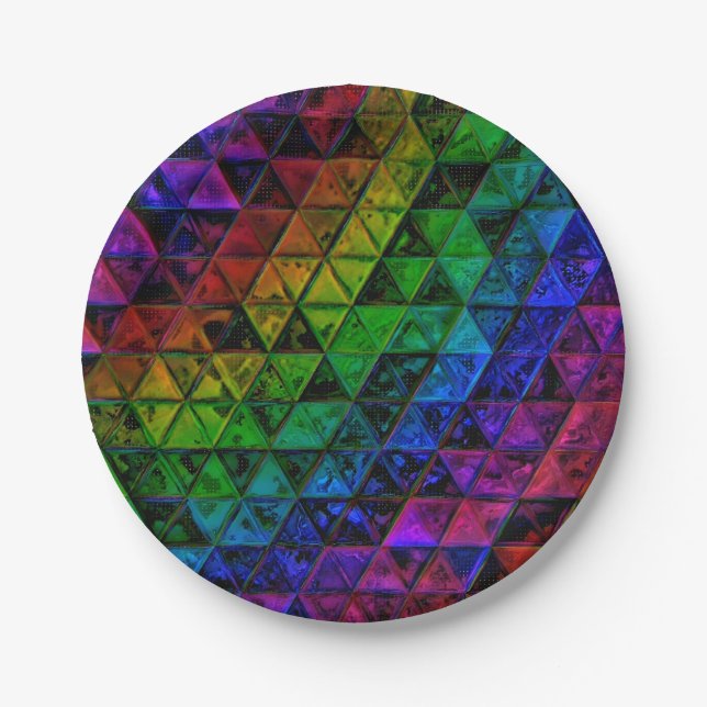 Pride Glass  Paper Plate (Front)