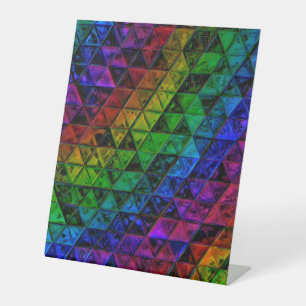 Pride Glass Pedestal Sign