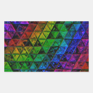 Pride Glass  Rectangular Sticker