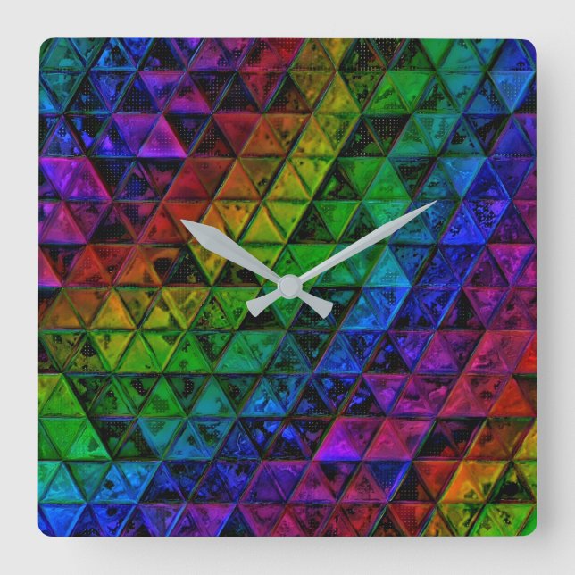 Pride Glass  Square Wall Clock (Front)